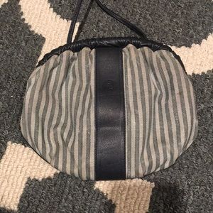 Fendi Clutch | Navy / Stripes